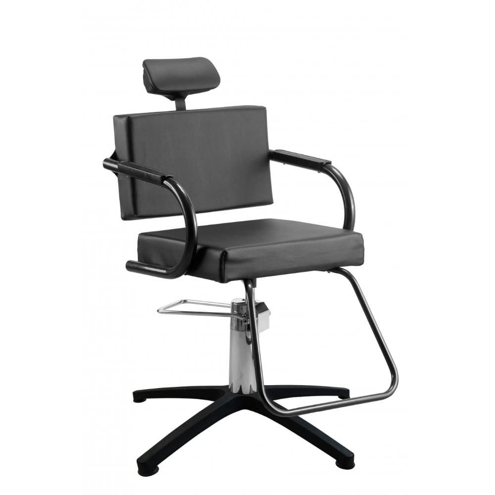 Cadeira de Cabeleireiro Hidráulica Salão de Beleza e Barbearia Dompel Titan Preto