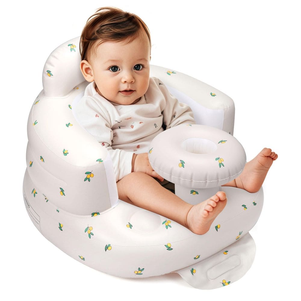Cadeira de bebê inflável Jikasho de 3 a 36 meses com apoio traseiro
