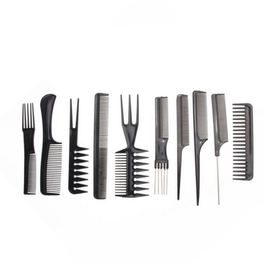 Conjunto de pentes de cabelo para cabeleireiro  e barbearia x10