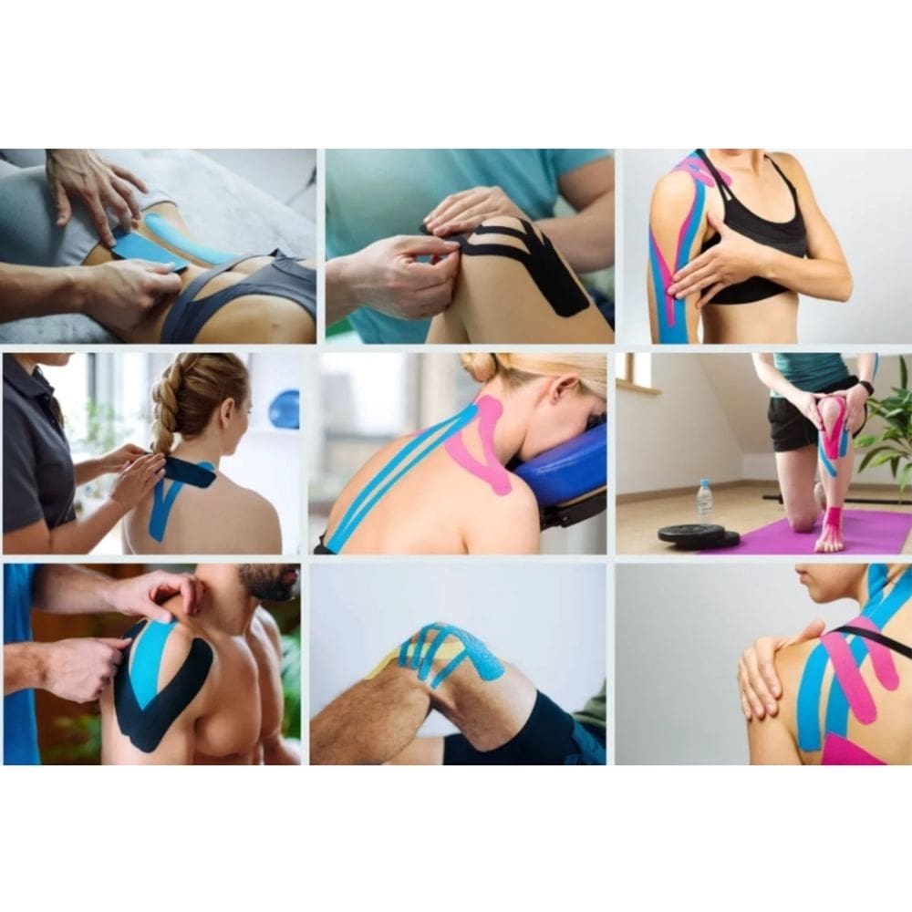 Fitas cinesiológicas Aupcon de alta qualidade 5cm x 5m - rosa