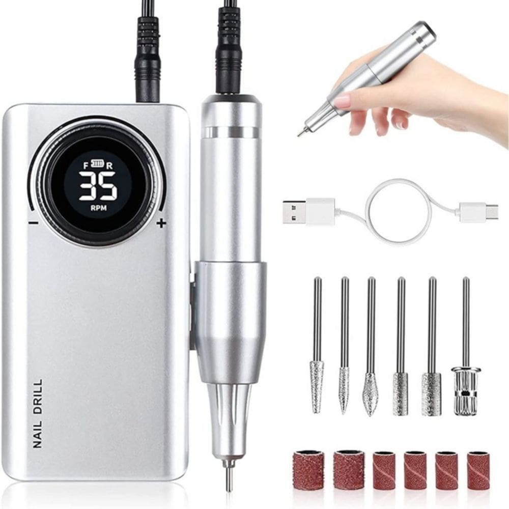 Furadeira de unhas Create Beauty Life 35.000 rpm com kit de brocas