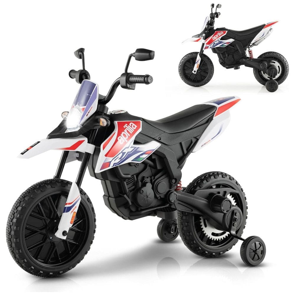 Moto Elétrica Infantil BMW a Bateria 12V com Sons e Luzes, Idade Rec 3 a 8 Anos, INFANS, Branca