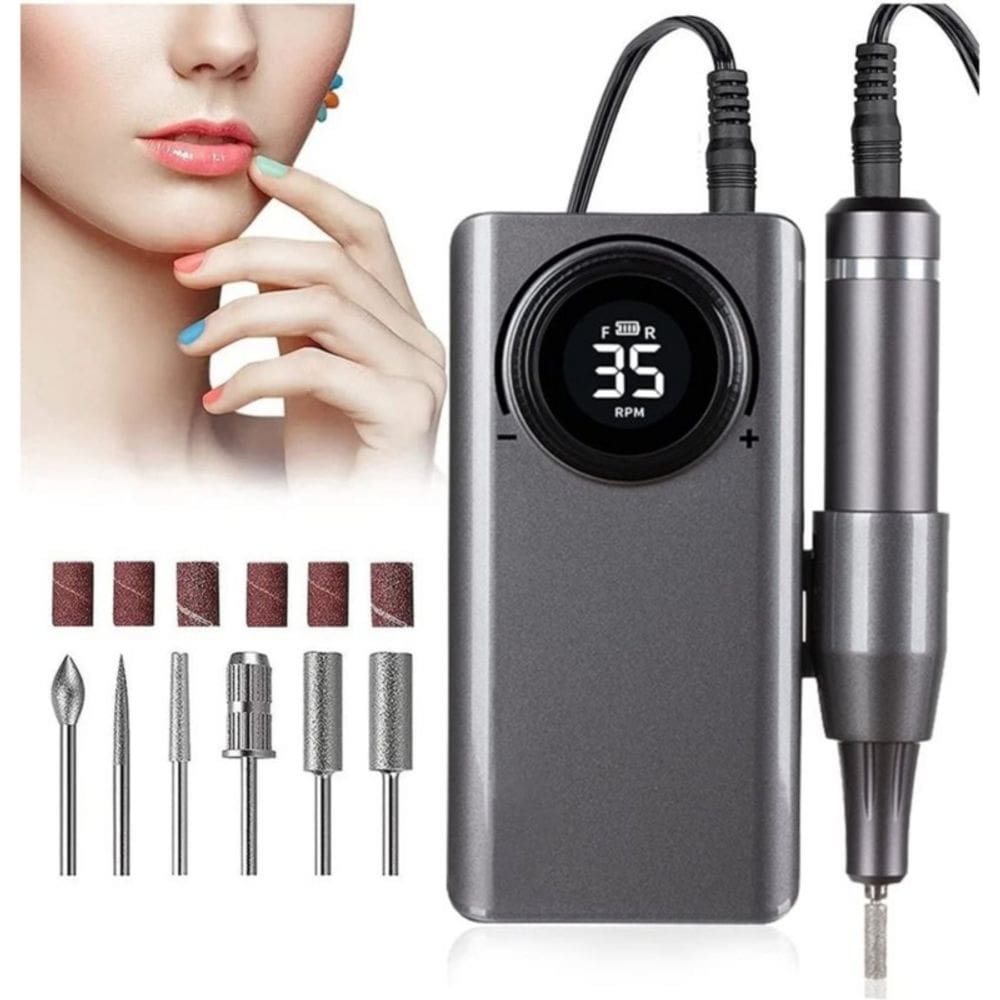 Furadeira de unhas Create Beauty Life 35.000 rpm com kit de brocas
