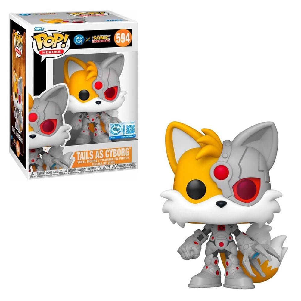 Funko Pop Heroes Sonic Tails como Cyborg 594