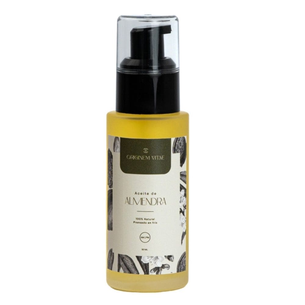 Óleo de amêndoa prensado a frio 100% puro 50mL