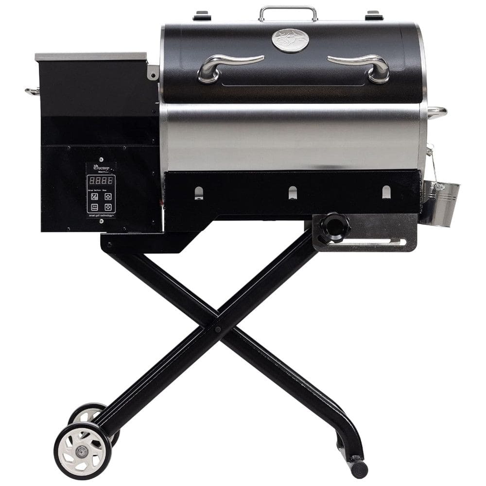 Churrasqueira á Pellet de Madeira Portátil com Superfície de Cozimento Total 2193 cm2, Recteq, Prata e Preto