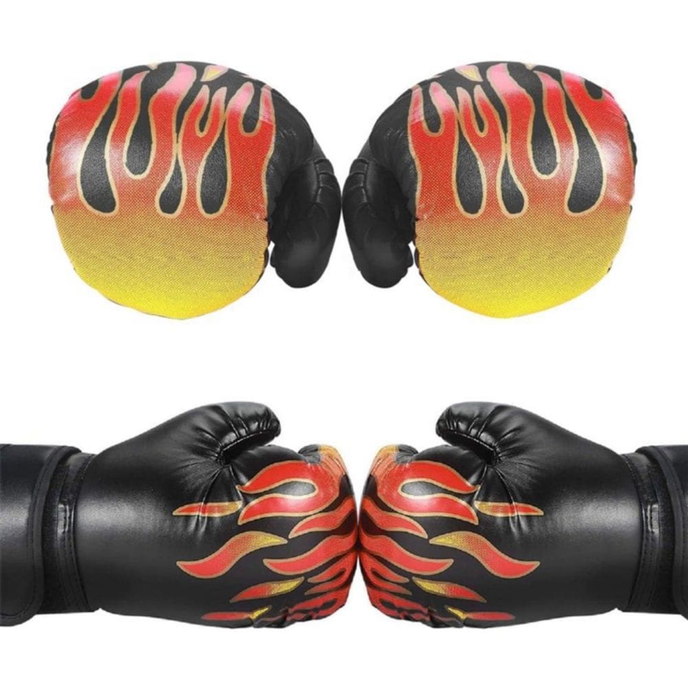 Luvas de boxe para crianças, protetor de pulso de 6 onças, punho de 8 cm, 4 cm de espessura