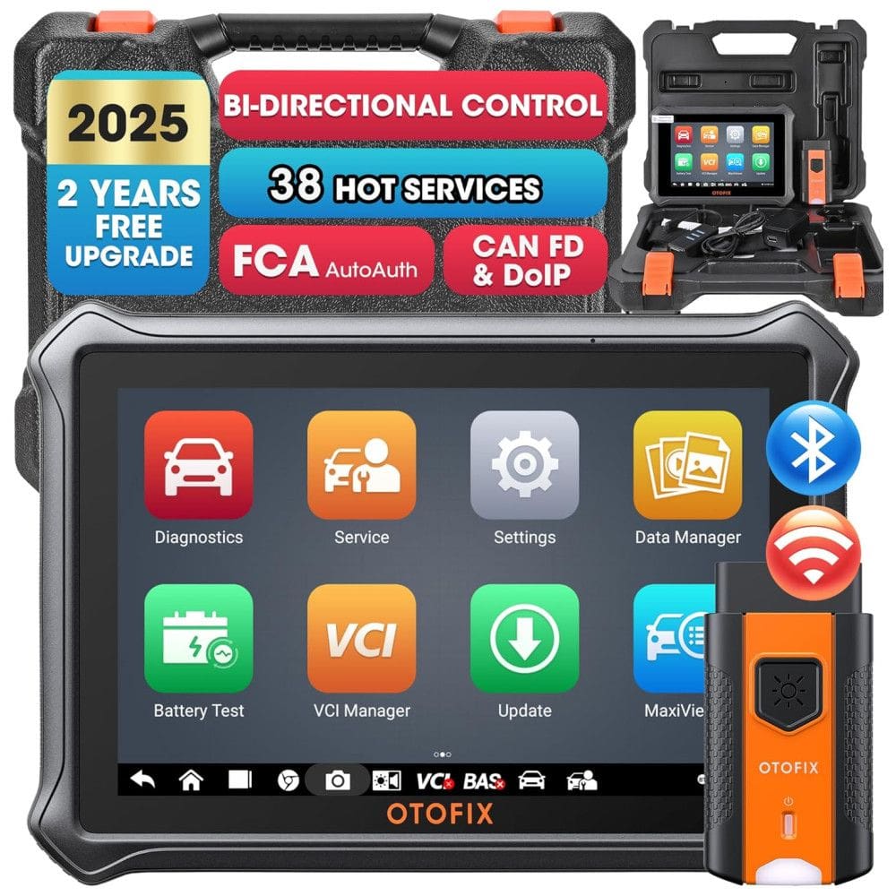 OTOFIX D1 Lite Ferramenta de Verificação Bidirecional com Bluetooth, Scanner OBD2 Diagnóstico com Atualizações