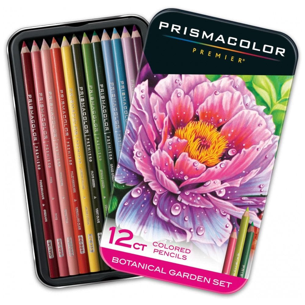 Conjunto Prismacolor Premier de lápis de cor Soft Core Jardim Botânico Adult Coloring 12 unidades