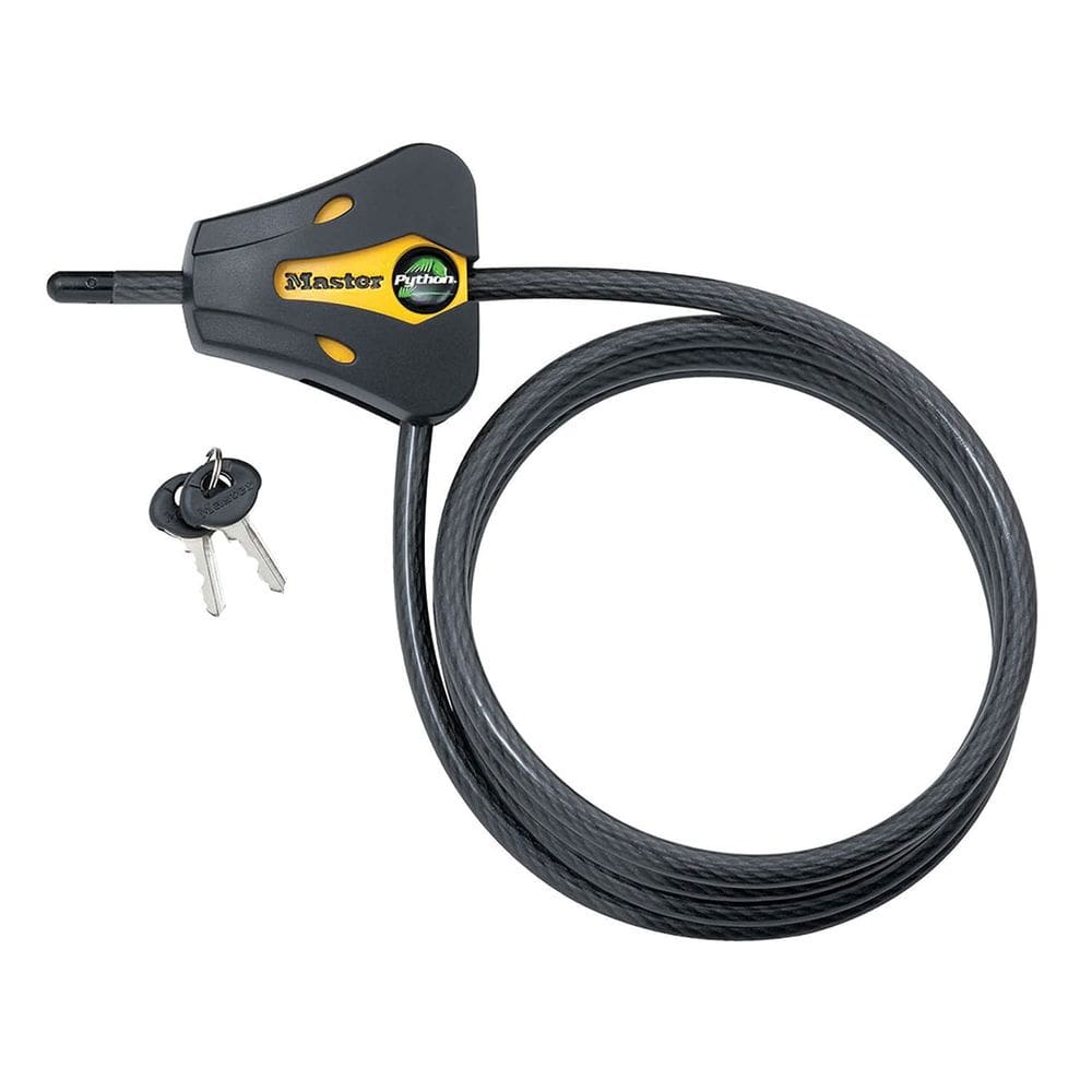 Fechadura de cabo Master Lock 8419DPF Python 1,8 m x 8 mm preto/amarelo