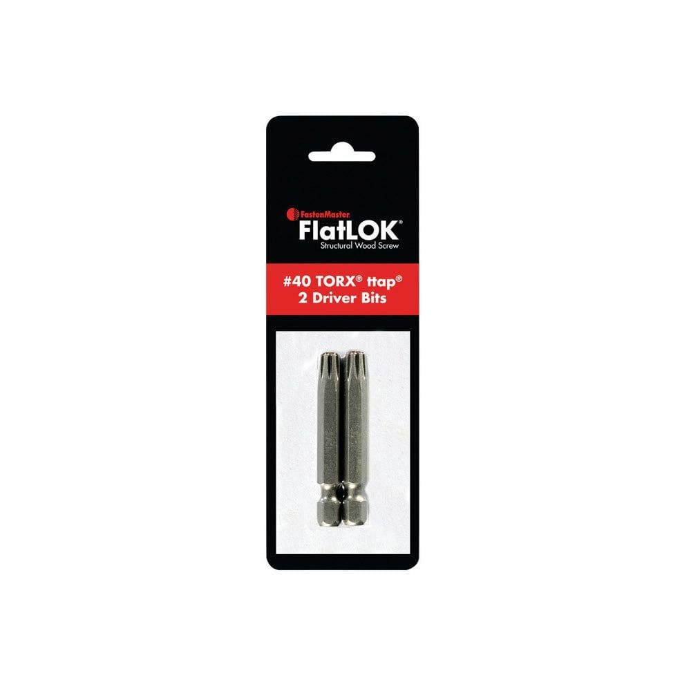 Fastener Drive Bit FastenMaster FlatLok No.40 Torx 5 cm 2 unidades