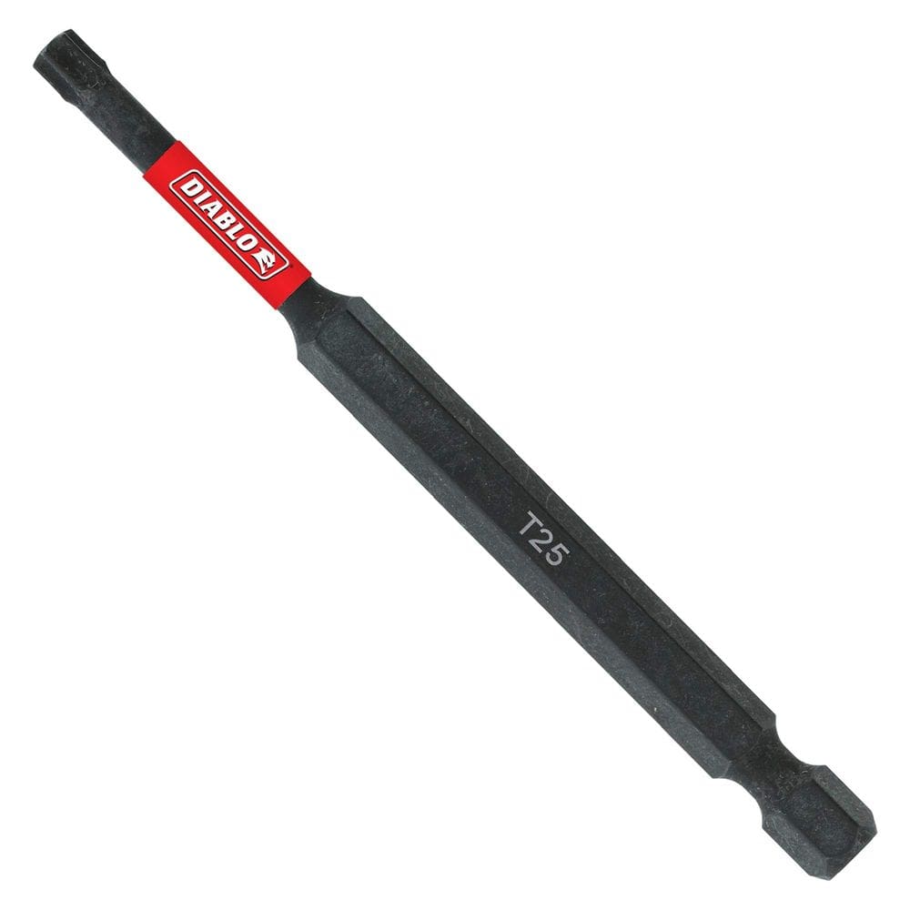 Bit de acionamento Diablo DT2535P1 T25 1/4” hexagonal com 9 cm de comprimento