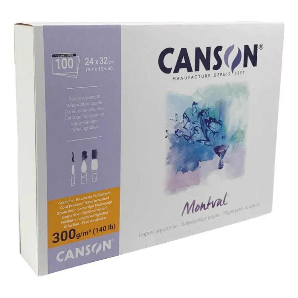 Bloco JUMBO Canson  Montval Aquarelle 300g A4 100 Folhas