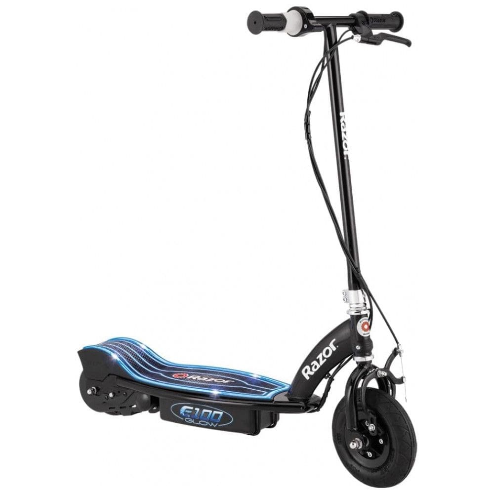E100 Patinete Elétrico Scooter 16 kmh, para até 55 kg e Maiores de 13 Anos, RAZOR 13111231, Preto
