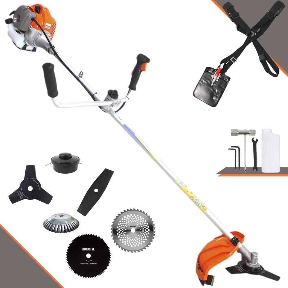 Roçadeira À Gasolina VR430P Vulcan 43cc 10000rpm 1,7HP Completa C/ Guidão Antivibração 6 Opções de Cortes Para Todos os Tipos de Trabalho