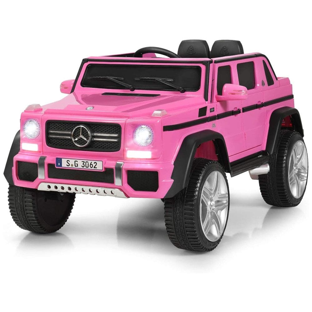 Costzon Ride Costzon Ride Carrinho, Carro Elétrico Mercedes Benz 650S, 1 lugar, 12V, c, controle remoto, USB MP3, 3 km, h, 3 a 6 anos, Rosa