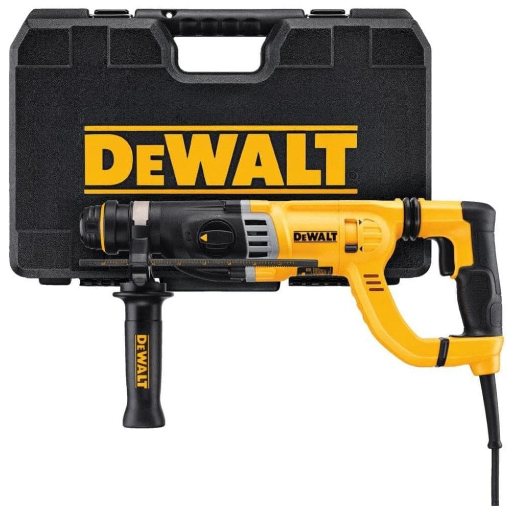 Martelo Rotativo SDS com Amortecedores e Alça em D, 110v, DEWALT D25263K, Amarelo