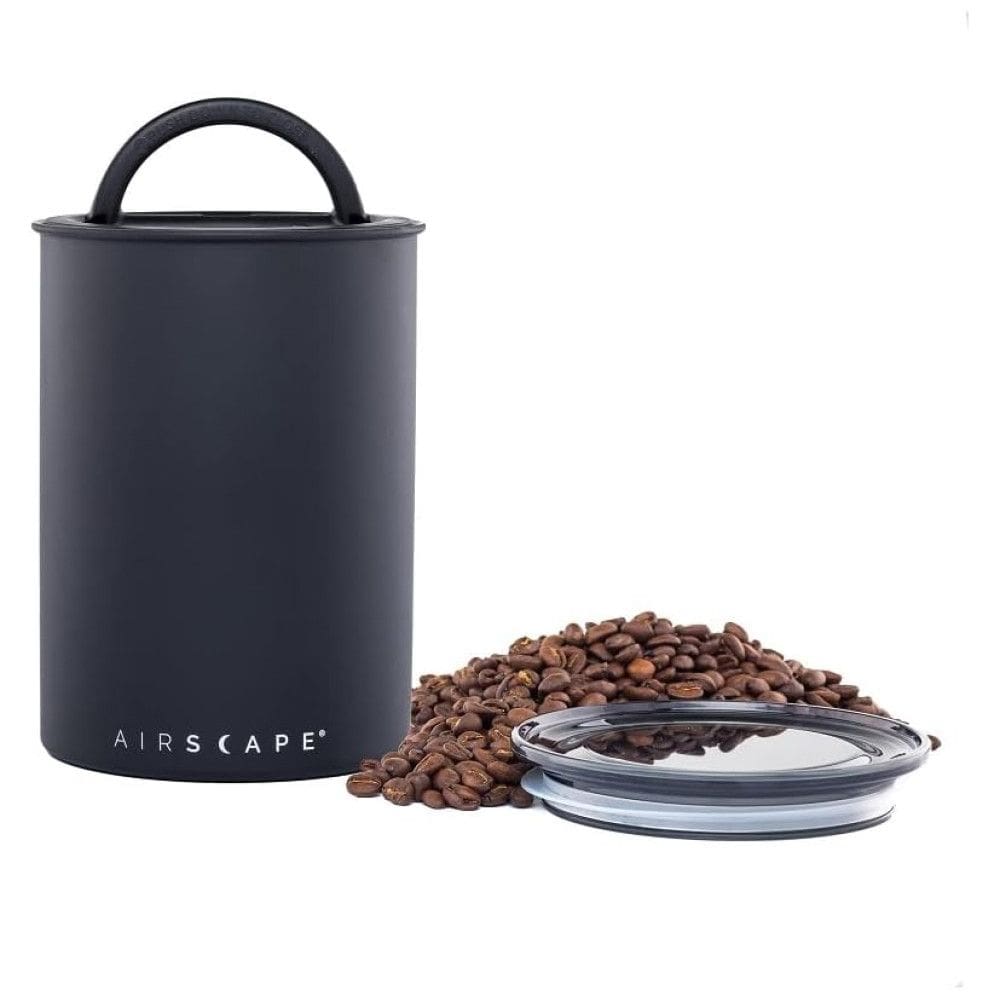 Airscape Pote Hermético para Café 500g em Aço Inoxidável, Preto