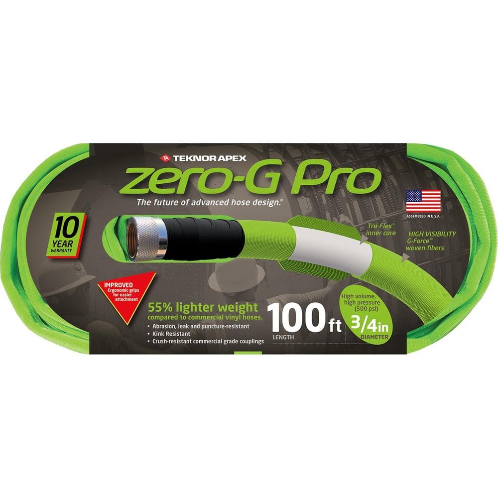 Mangueira de jardim Teknor Apex Zero-G Pro 3/4 polegadas x 30 m verde