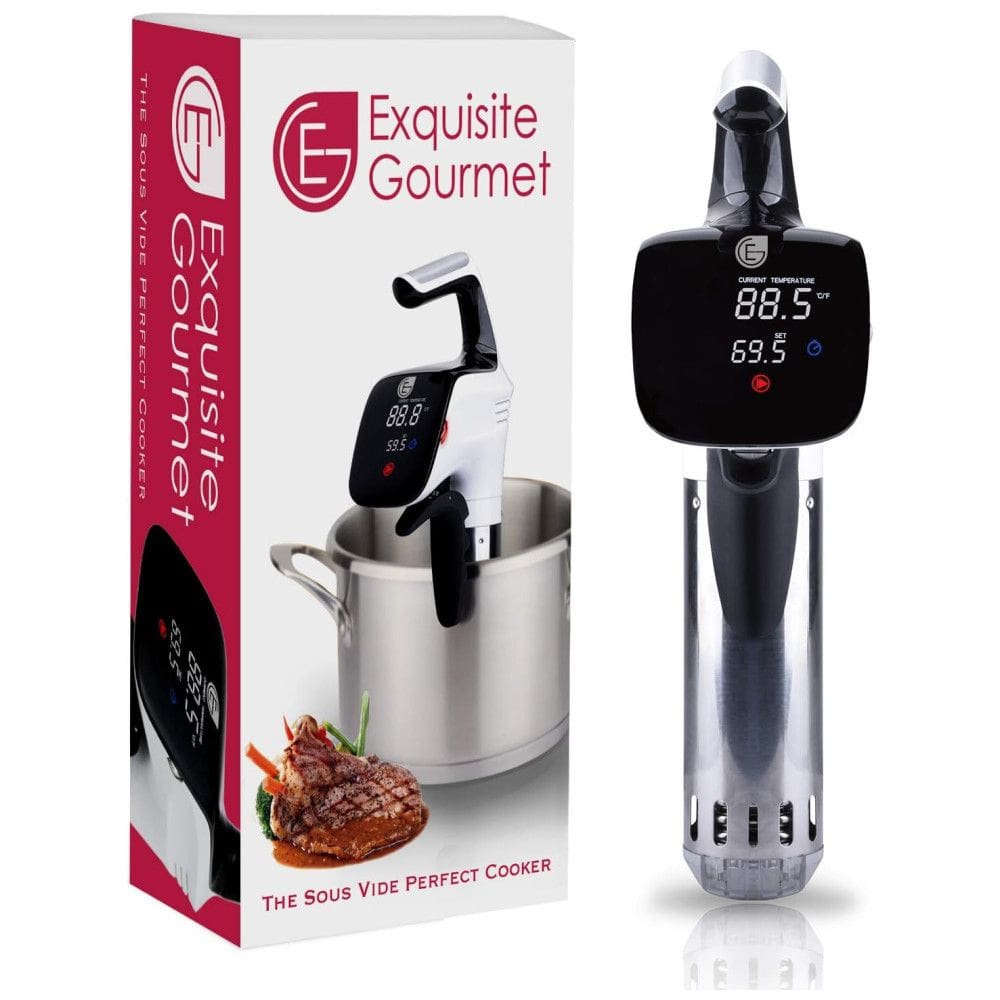 Termocirculador Elétrico em Aço Inoxidável com Tela LCD, 850W, 110v, EXQUISITE GOURMET, Preto