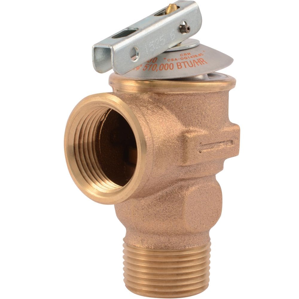 Válvula de alívio de segurança de latão Cash Acme F-30 3/4” 30 PSI