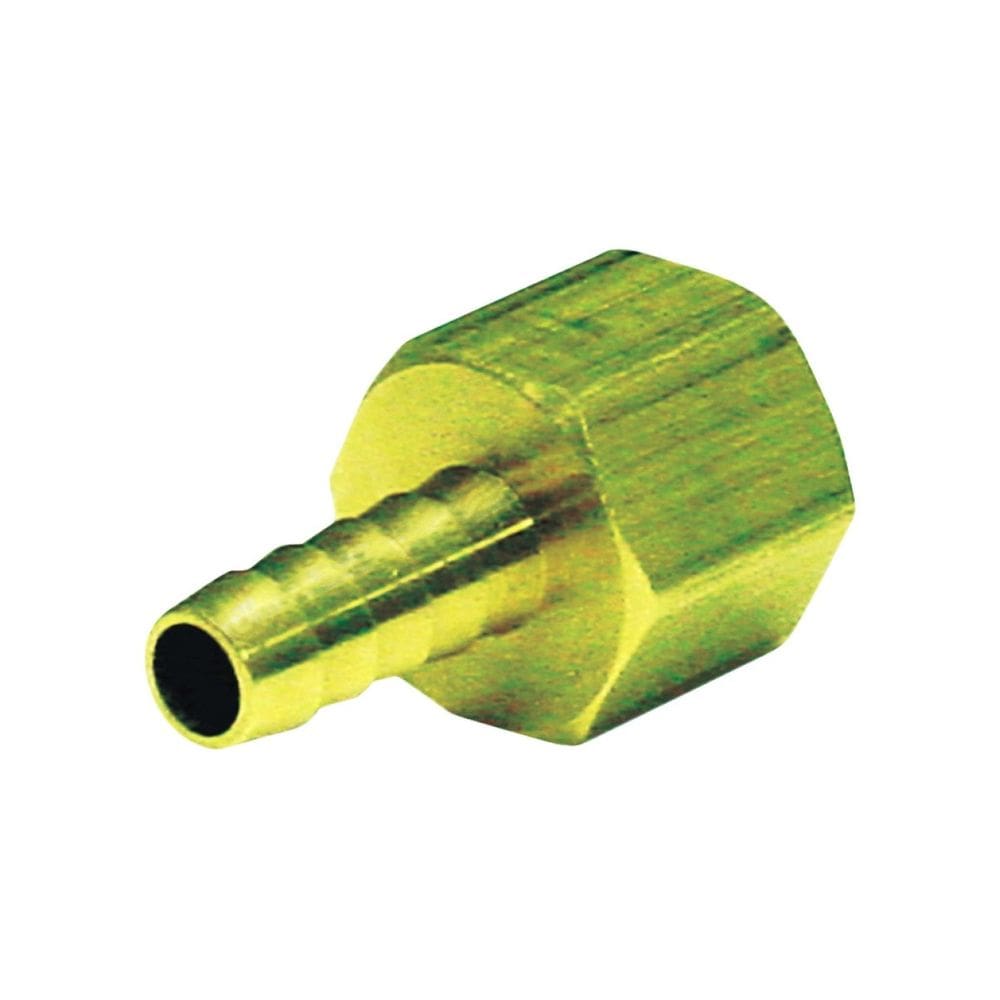 Adaptador de mangueira de latão JMF 1/4 “x 5/16” amarelo