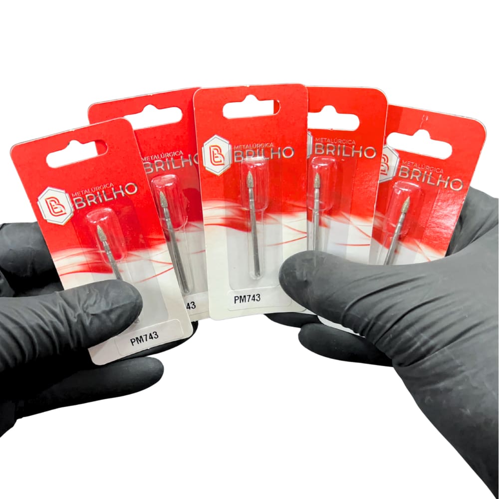 Broca Diamantada 743 Brilho – Kit com 5 Brocas