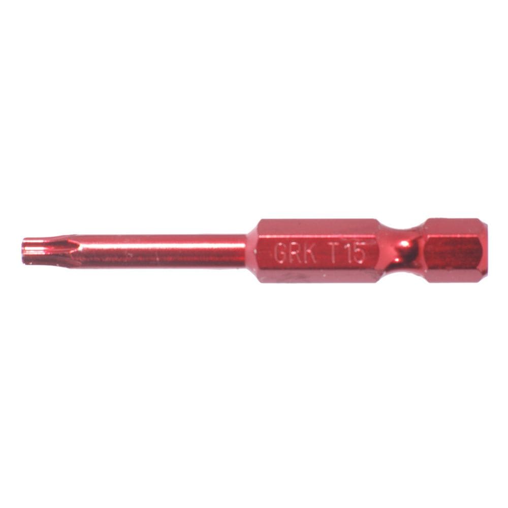 Broca de fixação GRK T15 5 cm Aço carbono 2 peças vermelha