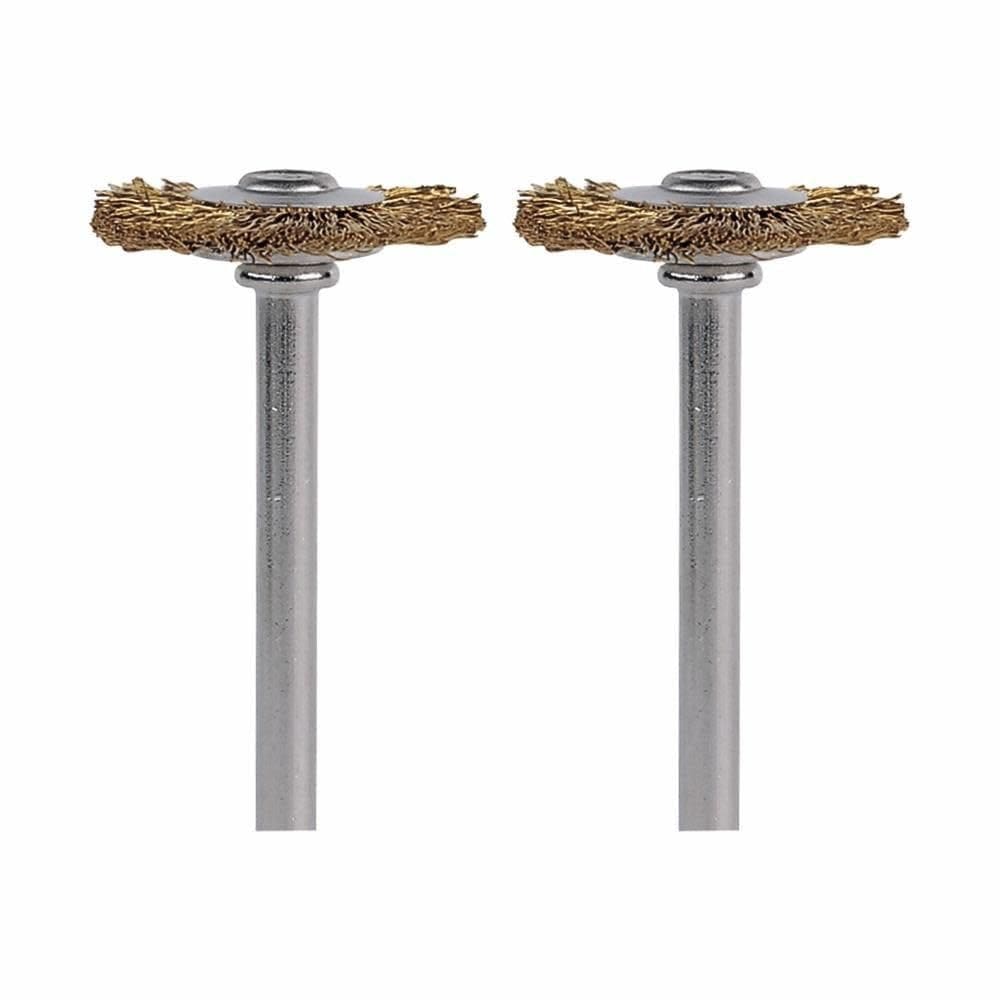 Conjunto de pincéis Dremel 535-02 Escovas de latão de 3/4 de diâmetro (pacote com 2)