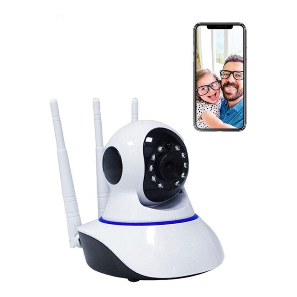 Câmera IP de segurança Wifi HD 1280x720 com 3 antenas Yoosee360°
