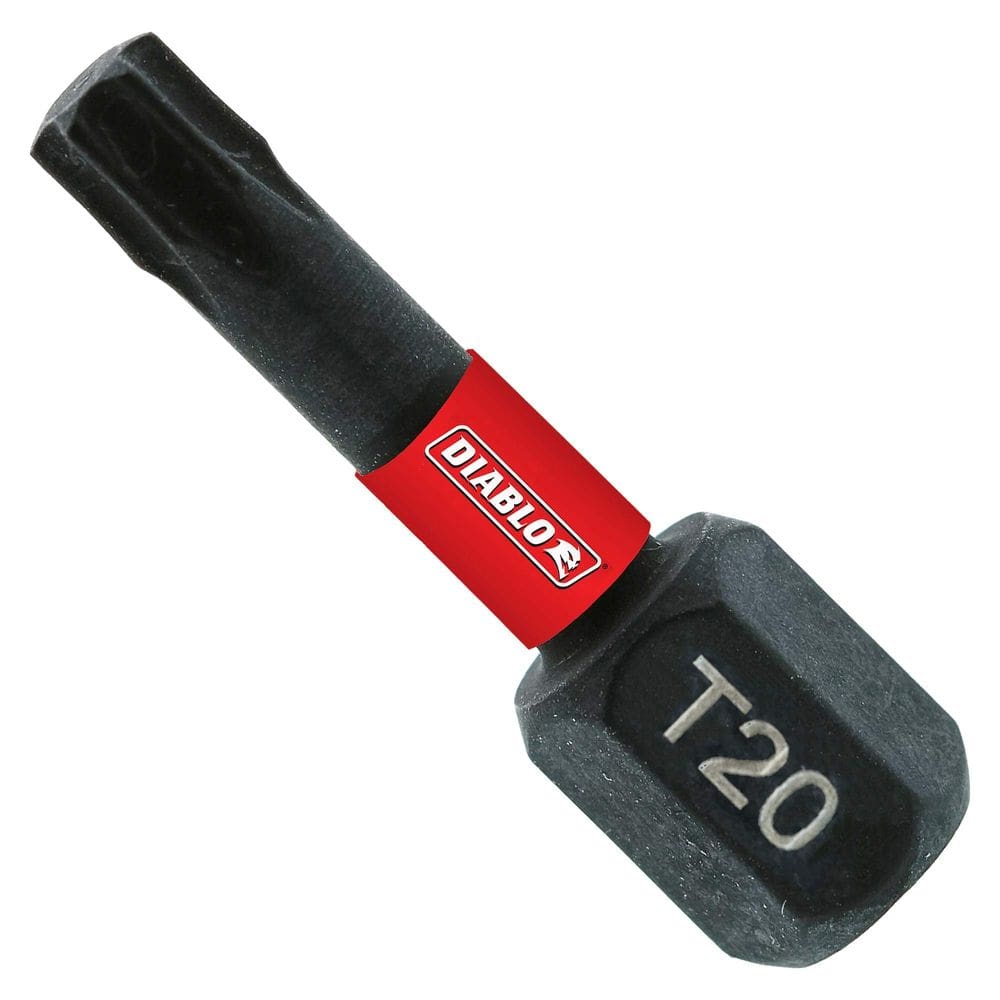 Diablo T20 Torx Drive Bits de 1 polegada, pacote com 5