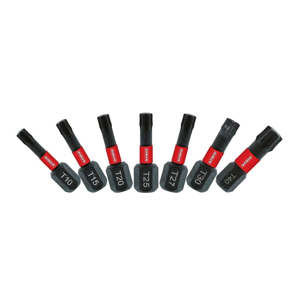 Bit de fixação Diablo DTHV1-S7 Torx TH10-TH40 resistente à ferrugem