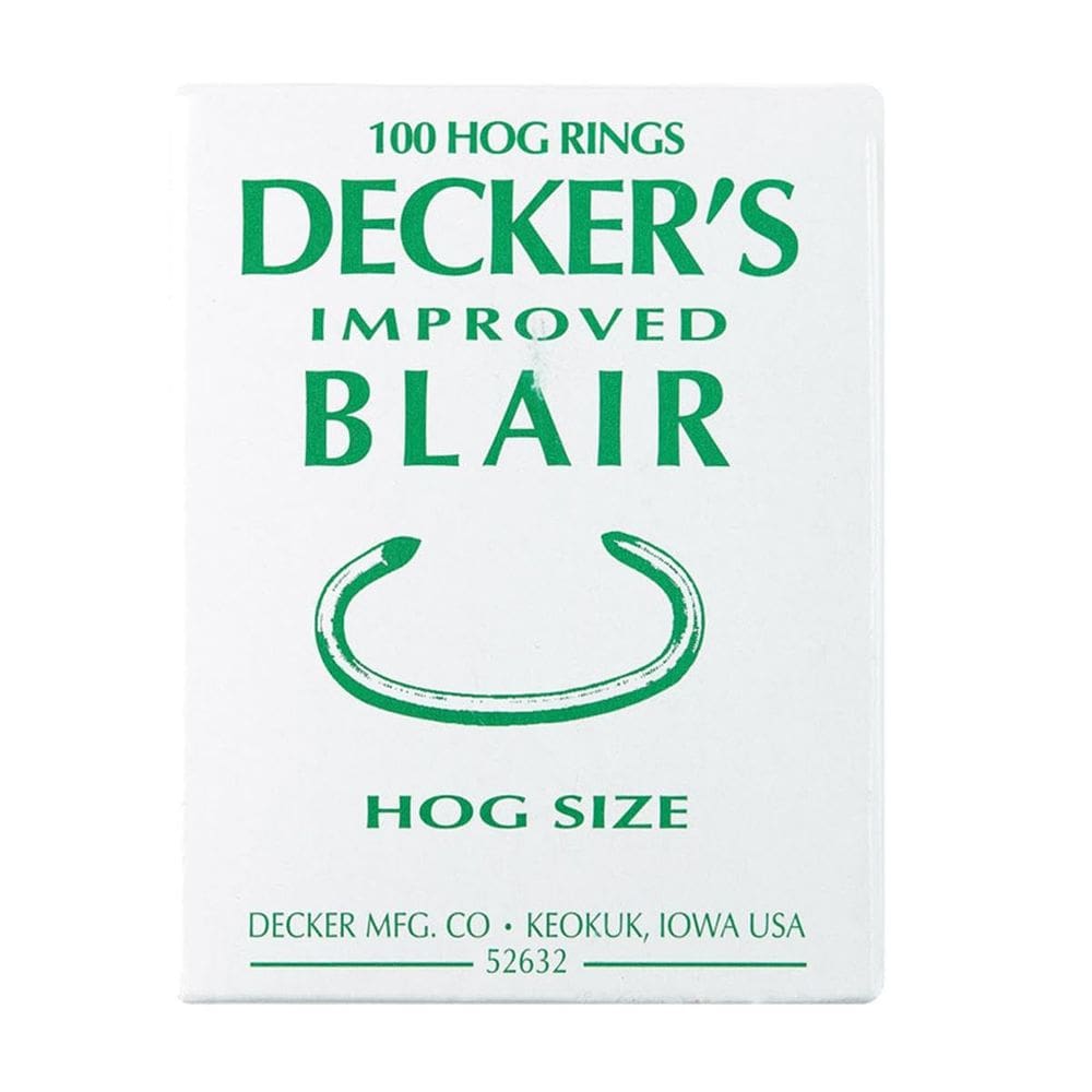 Decker 6 #3 Hog Ring, pacote com 100 unidades, durável