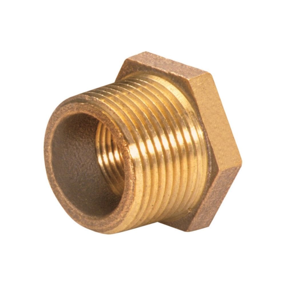 Acoplamento de compressão JMF Brass 3/4” MPT x 3/8” FPT