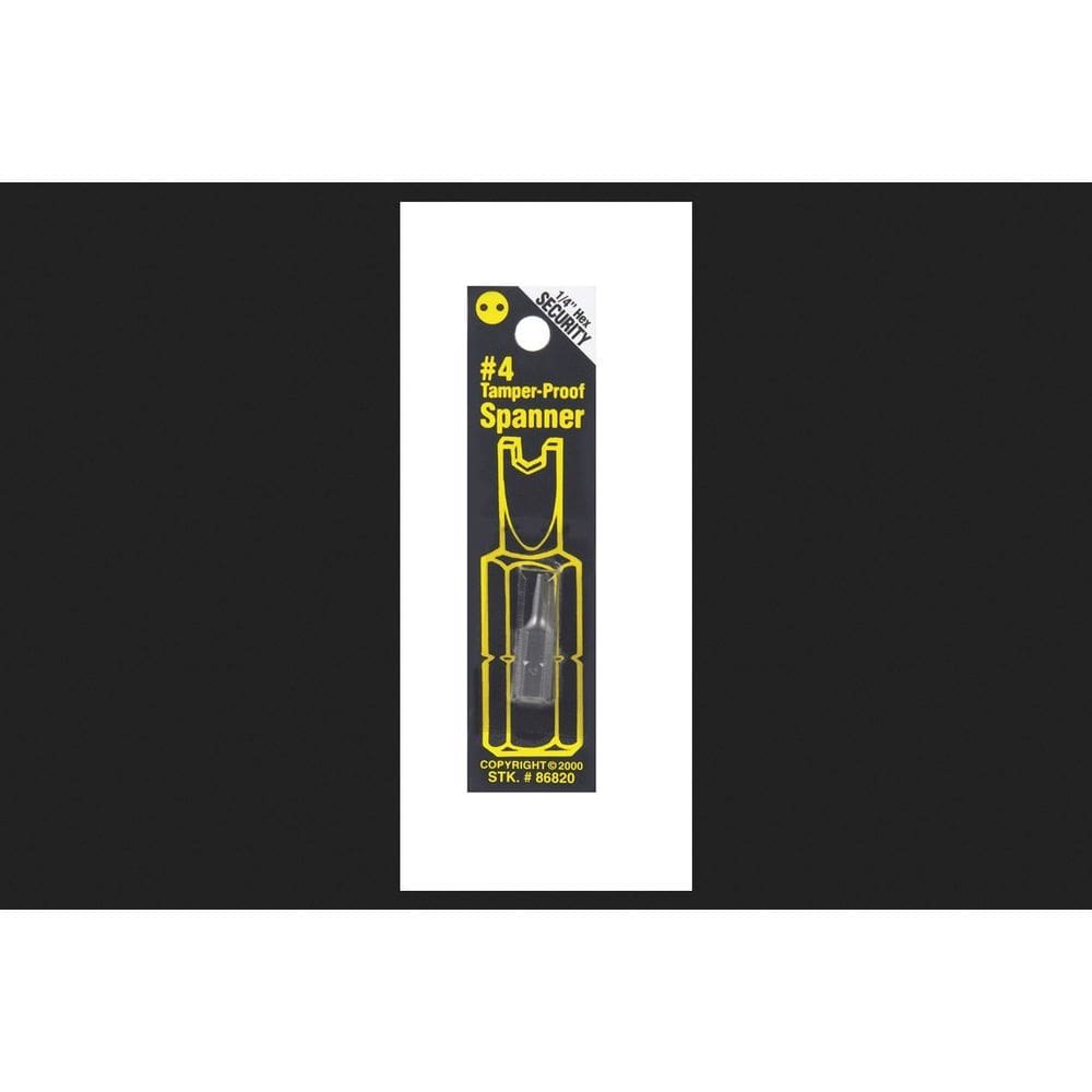 Spanner Bit Best Way Tools #4 Hex 1 polegada de aço carbono