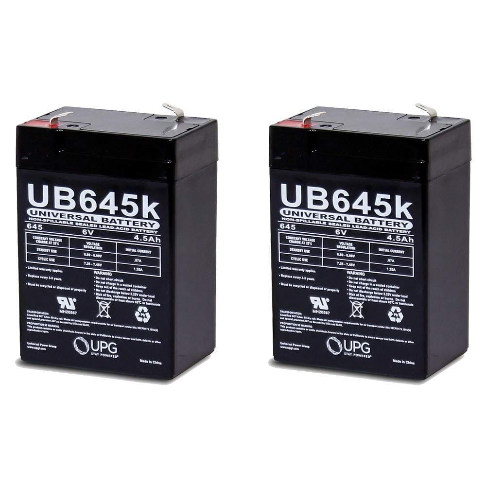 Bateria de grafite-ácido UPG UB645 6V 4.5Ah selada 10x5x7 cm