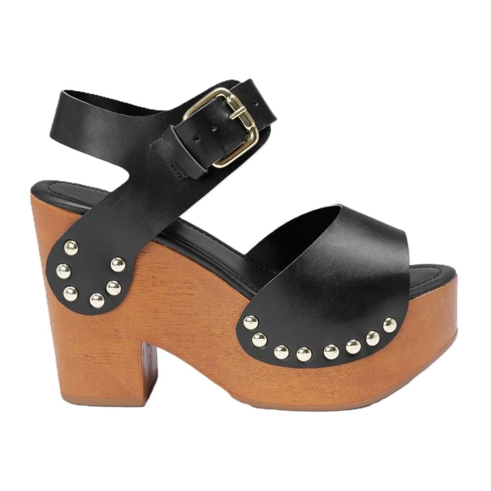 Sandália Plataforma Feminina Tratorada Studs