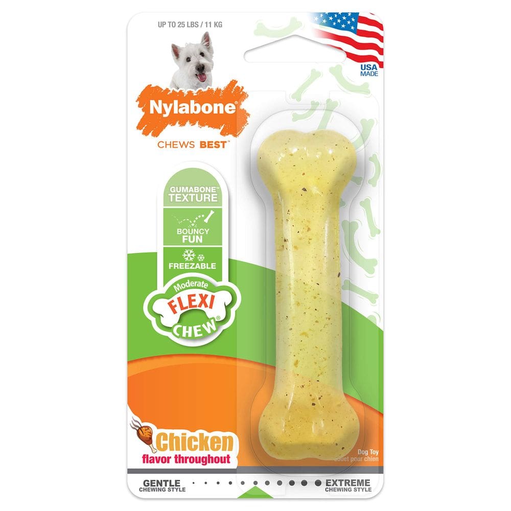 Brinquedo para cães Nylabone Gumabone Flexi Chew Chicken Flavor Small