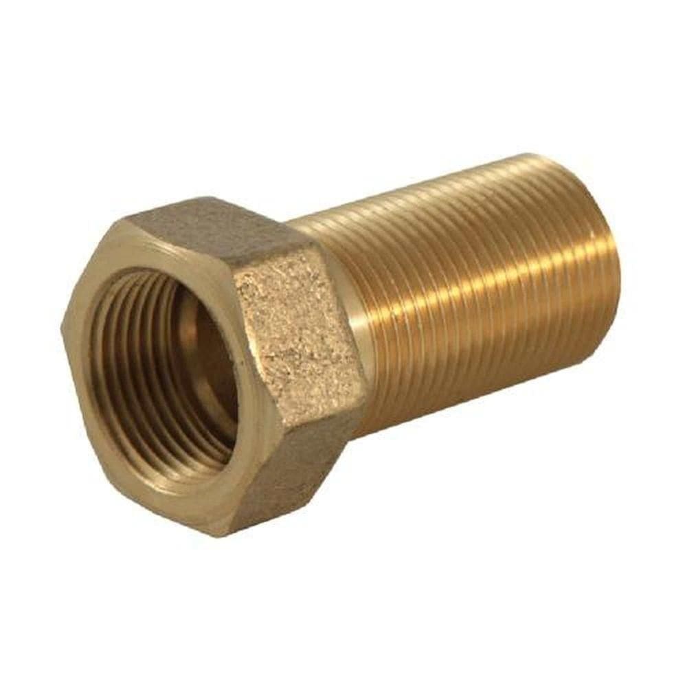 Aumento Longo 1-2`` Latão Real Metais