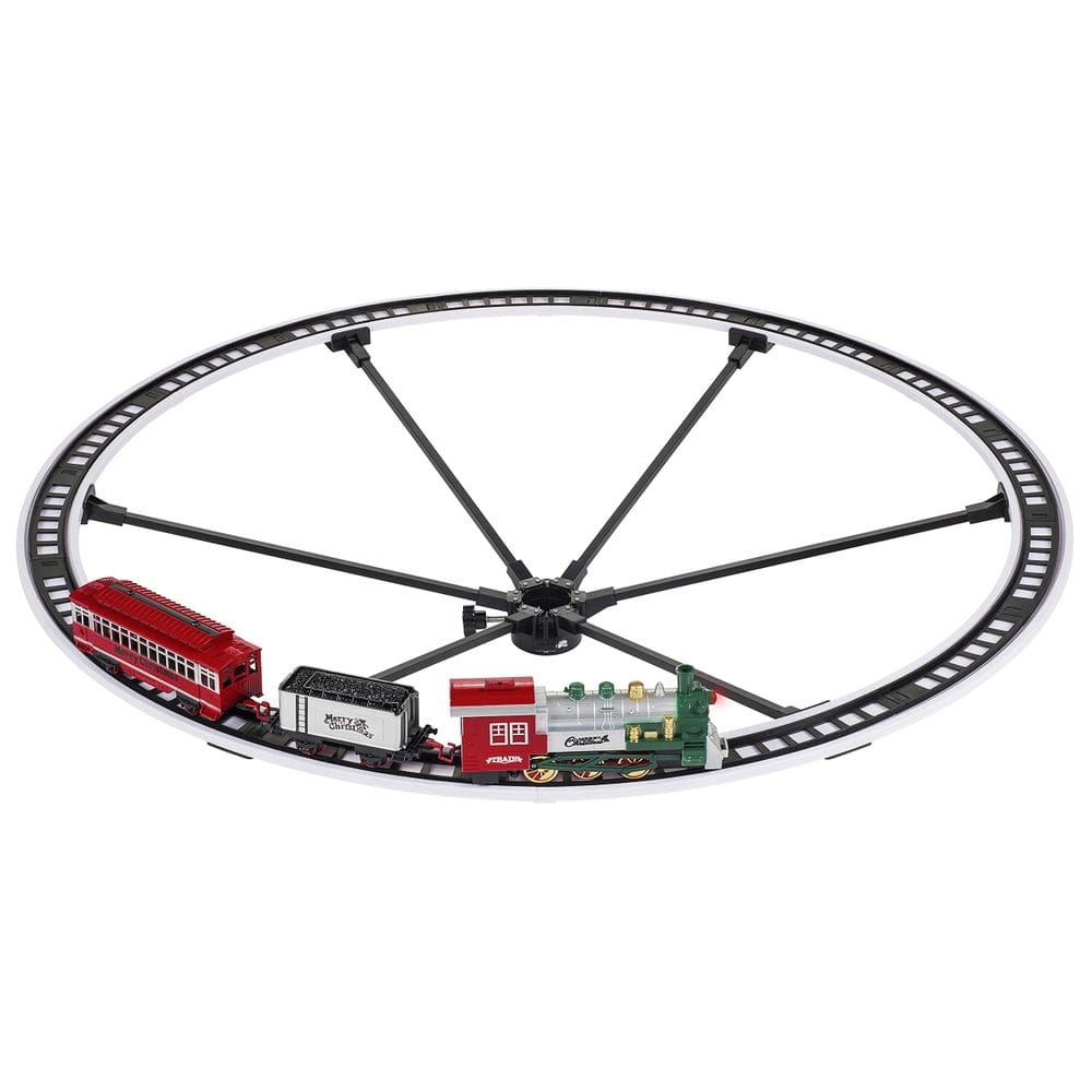 Conjunto de veículos de brinquedo Mr. Christmas Animated Train 107 cm Track