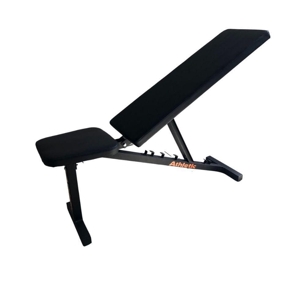 Banco Regulável Athletic Advanced 7 Níveis Reto, Inclinado, Declinado Suporta 110kg Musculação Completa Em Casa