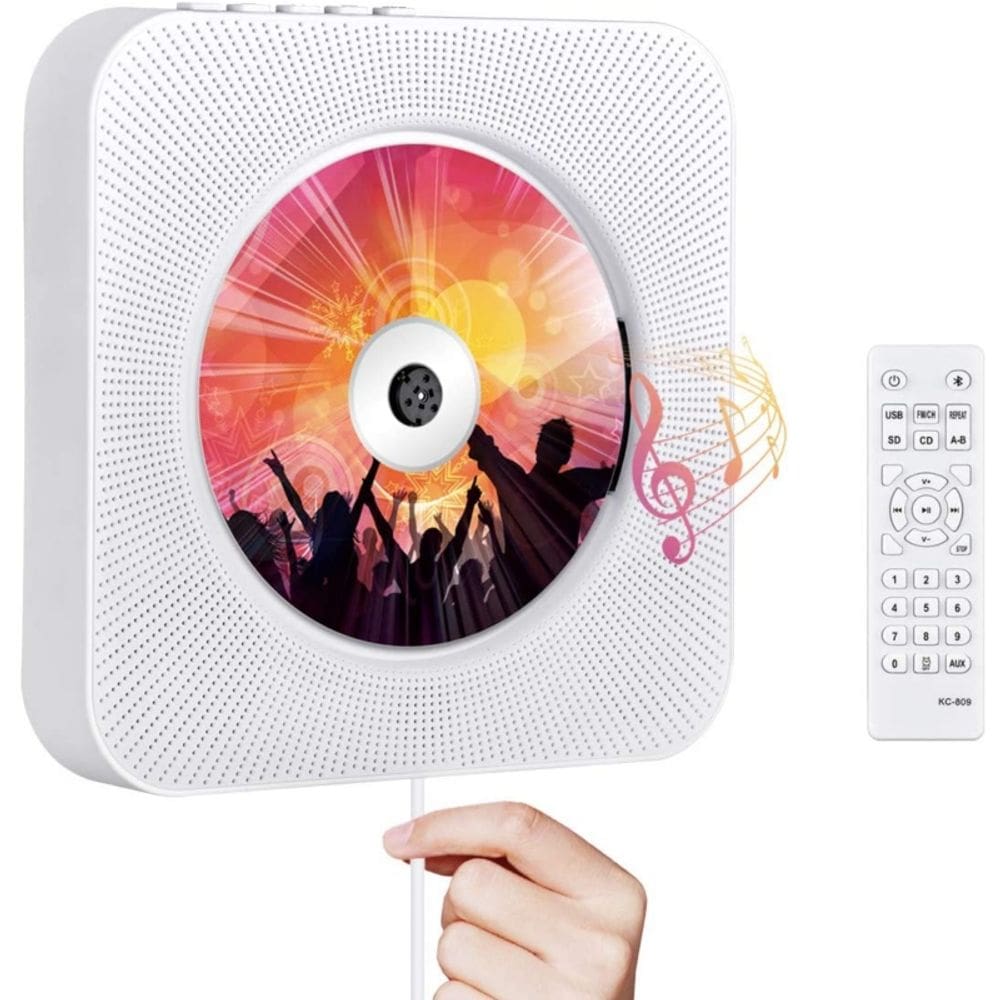 Leitor de CD portátil Bluetooth NoenName_null White