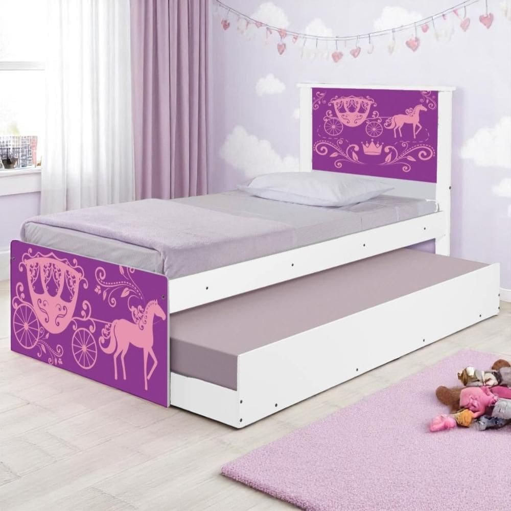 Bi Cama Juvenil Zap Carruagem Princesa