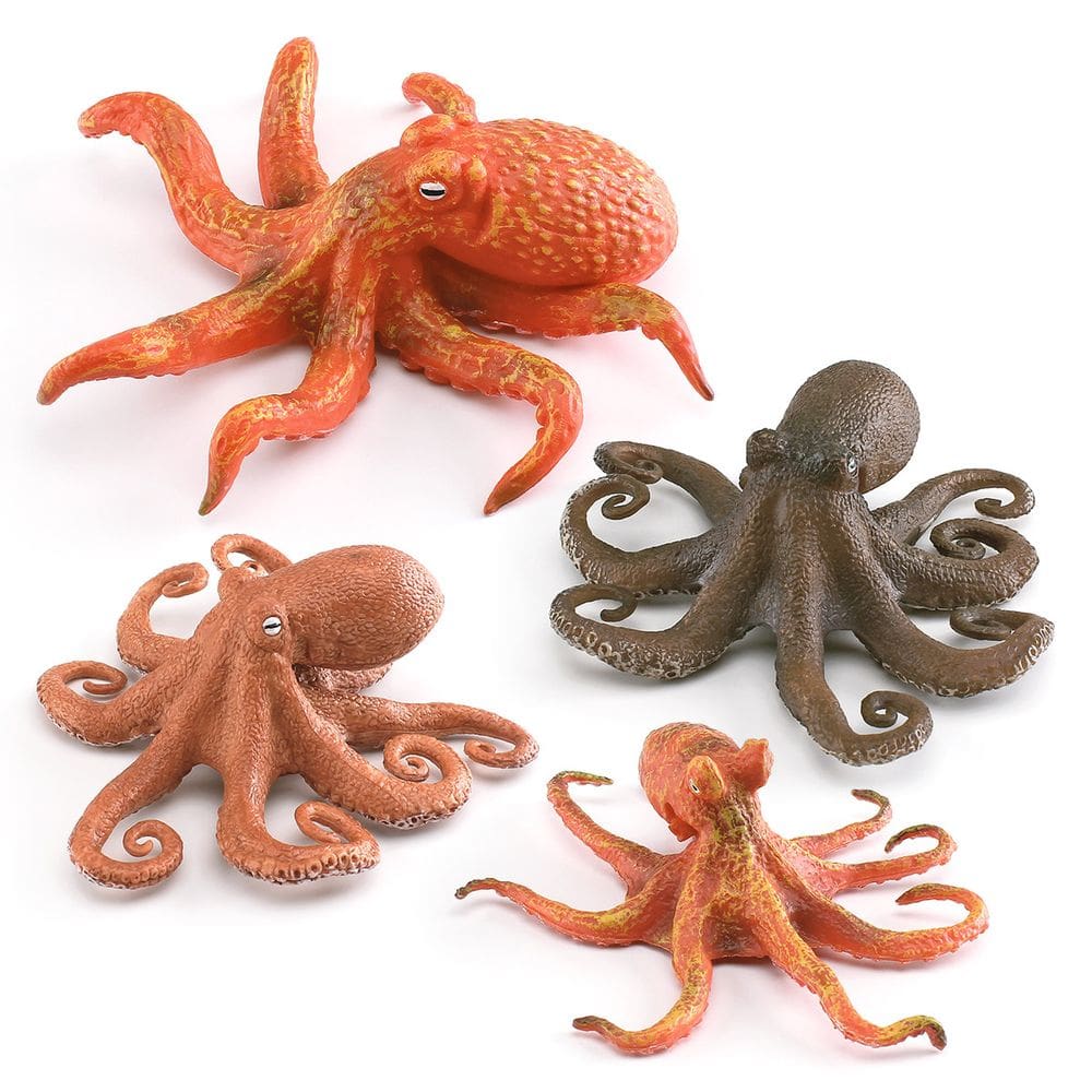 Conjunto de bonecos Ocean Octopus Realistic PVC Sea Creature Kids