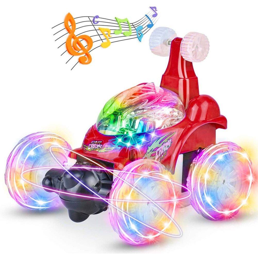 Controle remoto Car Auto Crazy com luzes e som vermelho