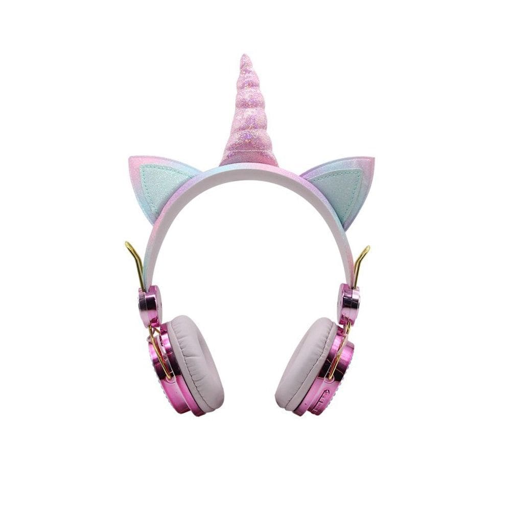 Fones de ouvido Bluetooth Unicorn KR-6800 multicoloridos para crianças