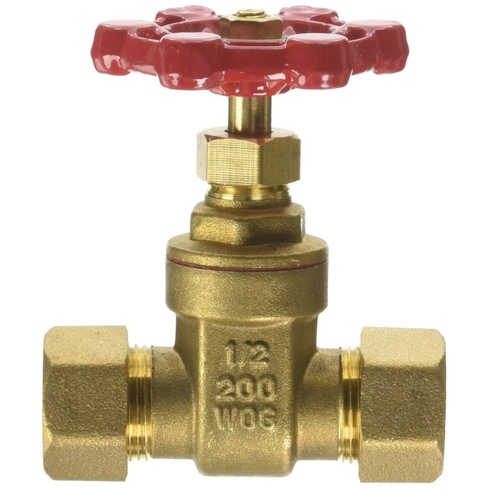 Válvula de porta de compressão de baixo grafite MUELLER em latão