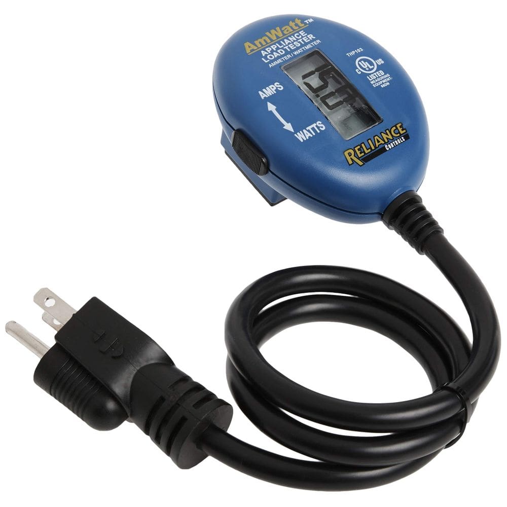 Testador de carga de eletrodomésticos Reliance Controls AmWatt THP103, pacote com 1