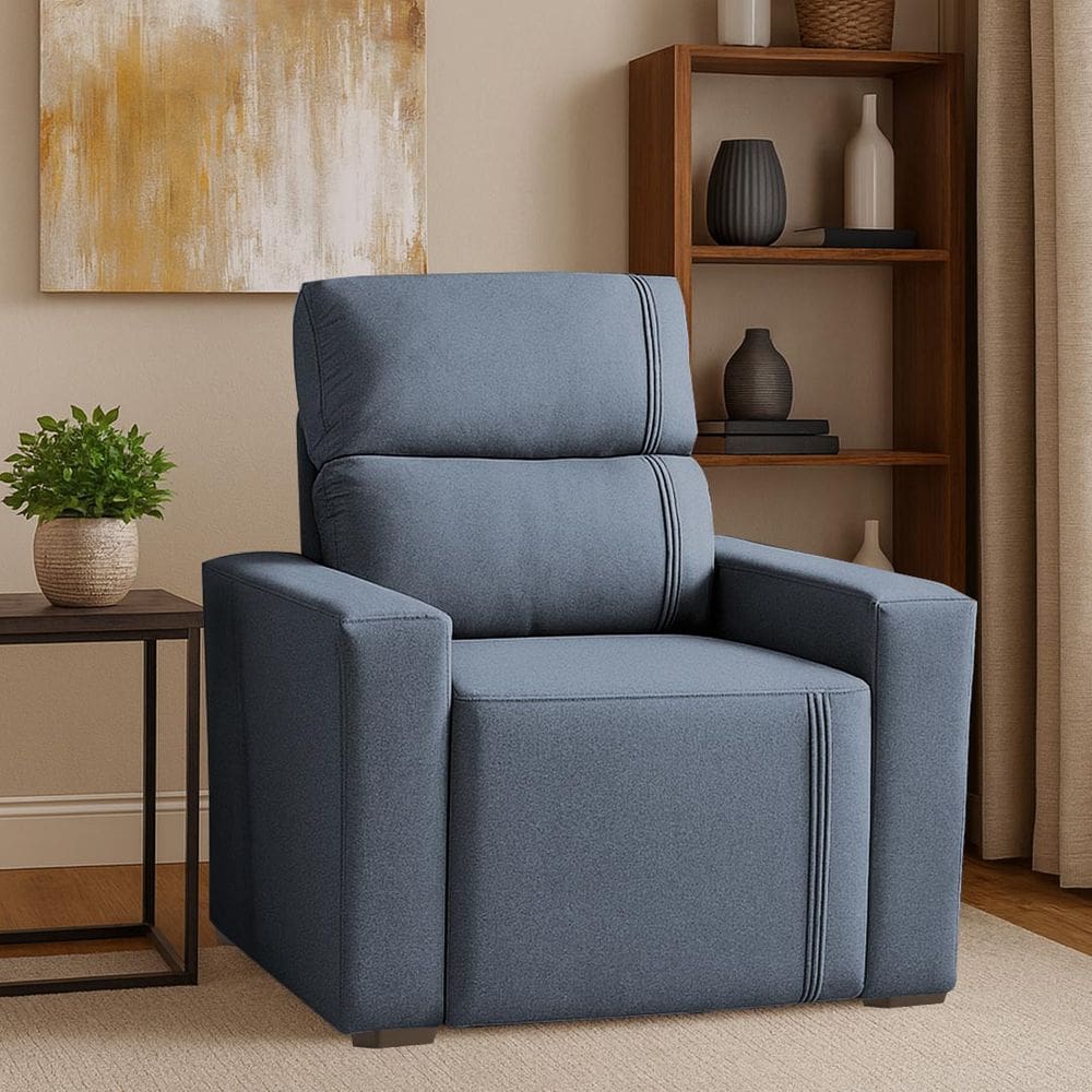 Poltrona Retratil e Reclinavel Com Porta Copo Maisa Grafitte