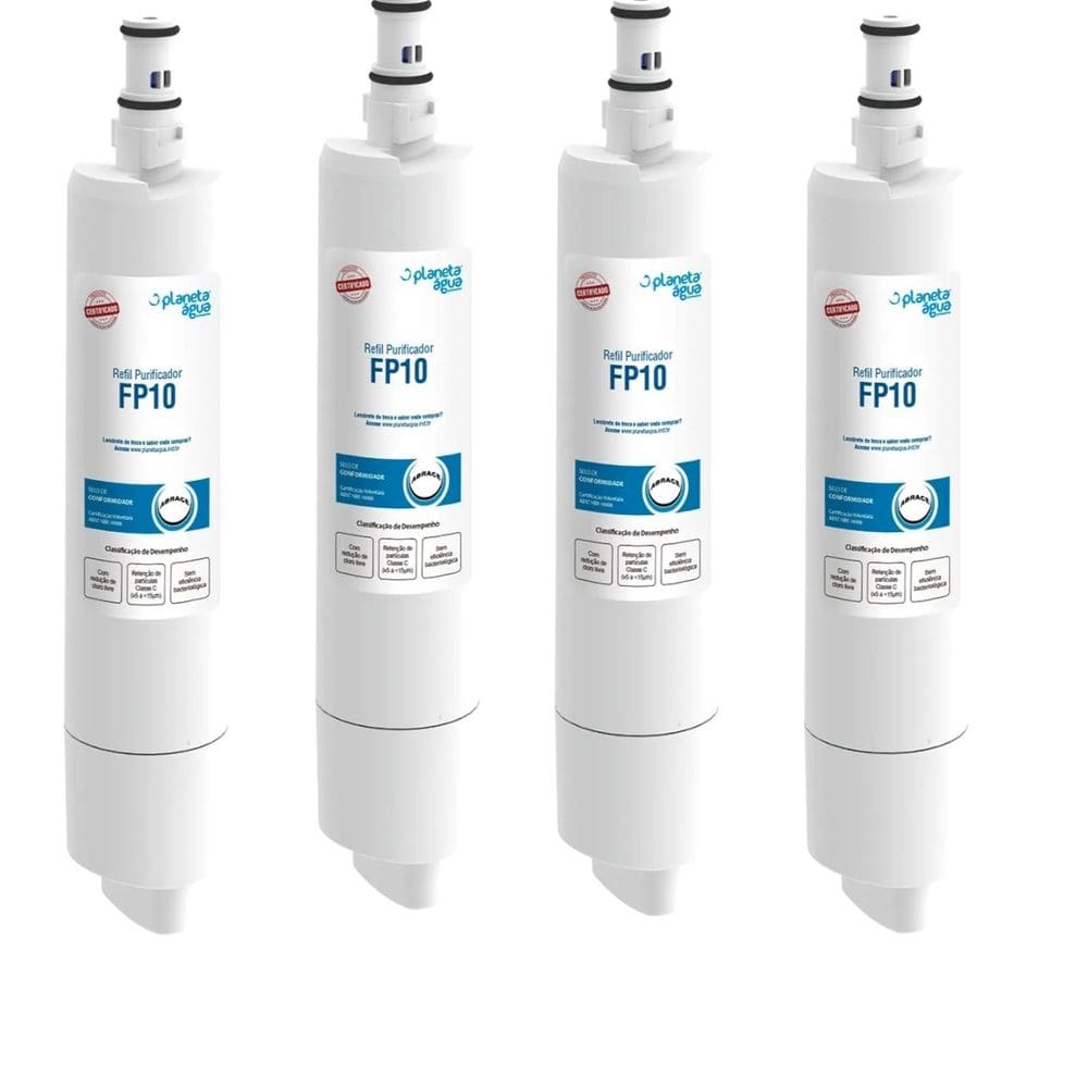 KIT 4 Refil FP10 Para Purificadores Consul CPB34, CPB34AB, CPB34AS, CPB34AF, CPC35, CPB36AF, CPB36AB